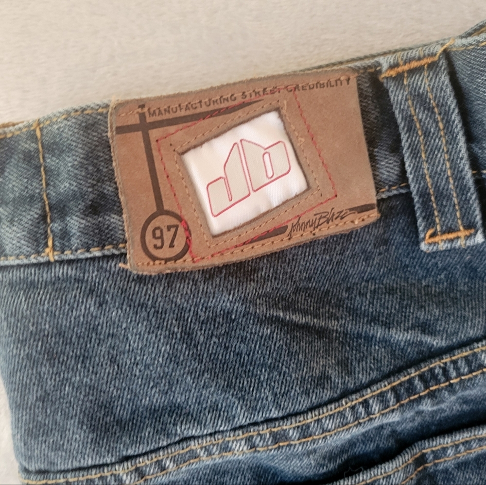 Vintage Johnny Blaze Mens Wide Leg Jeans 32 Baggy Hip Hop Skater - Picture 3 of 15